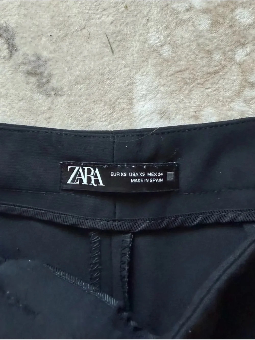 Zara Black Flared Tailored Pants